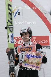 Ski Jumping - FIS Nordic World Cup Ski jumping, flying hill individual - Planica(SLO): Jernej Damjan (SLO) - man of the day
