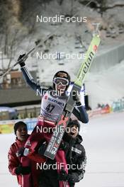 Ski Jumping - FIS Nordic World Ski Championchips ski jumping, large hill individual - Sapporo (JPN): Simon Ammann SUI - gold medal, Andreas Kuette ri