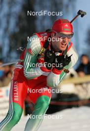12.02.2008, Oestersund, Sweden (SWE): Sergey Novikov (BLR)  - IBU World Championchip of Biathlon, relay mixed - Oestersund (SWE). www.nordicfocus.com. c Hemmersbach/NordicFocus. Every downloaded picture is fee-liable.