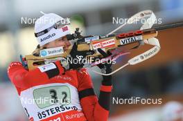 12.02.2008, Oestersund, Sweden (SWE): Julie Bonnevie-Svendsen (NOR) - IBU World Championchip of Biathlon, relay mixed - Oestersund (SWE). www.nordicfocus.com. c Manzoni/NordicFocus. Every downloaded picture is fee-liable.