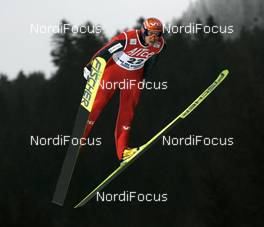 12.01.2008, Val di Fiemme, Italy (ITA): Roar Ljoekelsoey (NOR)  - FIS world cup ski jumping, individual HS134, Val di Fiemme (ITA). www.nordicfocus.com. c Felgenhauer/NordicFocus. Every downloaded picture is fee-liable.