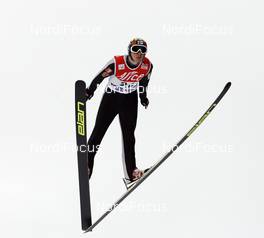 11.01.2008, Val di Fiemme, Italy (ITA): Veli-Matti Lindstroem (FIN)  - FIS world cup ski jumping, qualification, Val di Fiemme (ITA). www.nordicfocus.com. c Felgenhauer/NordicFocus. Every downloaded picture is fee-liable.