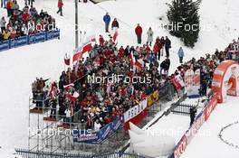 13.01.2008, Val di Fiemme, Italy (ITA): polish fans in Predazzo - FIS world cup ski jumping, individual HS134, Val di Fiemme (ITA). www.nordicfocus.com. c Felgenhauer/NordicFocus. Every downloaded picture is fee-liable.