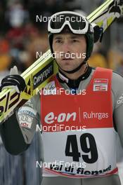 13.01.2008, Val di Fiemme, Italy (ITA): Dimitry Vassiliev (RUS)  - FIS world cup ski jumping, individual HS134, Val di Fiemme (ITA). www.nordicfocus.com. c Felgenhauer/NordicFocus. Every downloaded picture is fee-liable.