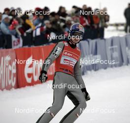 13.01.2008, Val di Fiemme, Italy (ITA): Thomas Morgenstern (AUT) not very happy - FIS world cup ski jumping, individual HS134, Val di Fiemme (ITA). www.nordicfocus.com. c Felgenhauer/NordicFocus. Every downloaded picture is fee-liable.