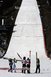 15.03.2008, Planica, Slovakia (SLO): winner team NOR l-r: Bjoern Einar Romoeren, Anders Bardal, Tom Hilde, Anders Jacobsen - FIS world ski jumping, team HS215, Planica (SLO). www.nordicfocus.com. c Furtner/NordicFocus. Every downloaded picture is fee-liable.