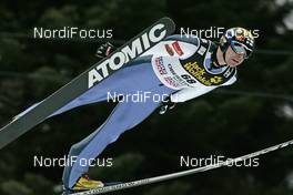 21.02.2008, Oberstdorf, Germany (GER): Janne Ahonen (FIN)  - FIS world championship ski flying, qualification individual HS213, Oberstdorf (GER). www.nordicfocus.com. c Furtner/NordicFocus. Every downloaded picture is fee-liable.