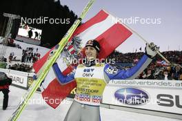 23.02.2008, Oberstdorf, Germany (GER): Worldchampion Gregor Schlierenzauer (AUT) - FIS world championship ski flying, individual HS213, Oberstdorf (GER). www.nordicfocus.com. c Furtner/NordicFocus. Every downloaded picture is fee-liable.