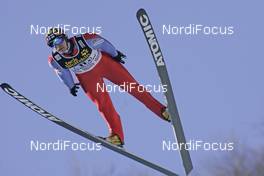 24.02.2008, Oberstdorf, Germany (GER): Janne Ahonen (FIN) - FIS world championship ski flying, team HS213, Oberstdorf (GER). www.nordicfocus.com. c Furtner/NordicFocus. Every downloaded picture is fee-liable.