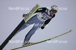 07.12.2008, Trondheim, Norway (NOR): Simon Ammann (SUI), Fischer, adidas - FIS world cup ski jumping, individual HS142, Trondheim (NOR). www.nordicfocus.com. © Furtner/NordicFocus. Every downloaded picture is fee-liable.