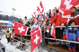 21.12.2008, Engelberg, Switzerland (SUI): Fans- FIS world cup ski jumping, individual HS137, Engelberg (SUI). www.nordicfocus.com. © Casanova/NordicFocus. Every downloaded picture is fee-liable.