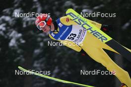 19.12.2008, Engelberg, Switzerland (SUI): Michael Uhrmann (GER), Fischer - FIS world cup ski jumping, training, Engelberg (SUI). www.nordicfocus.com. © Manzoni/NordicFocus. Every downloaded picture is fee-liable.