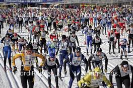 03.02.2008, Oberammergau, Germany (GER): mass start of the 21 k  - Worldloppet Koenig Ludwig Lauf, FIS Marathon Cup - Oberammergau (GER). www.nordicfocus.com. c Felgenhauer/NordicFocus. Every downloaded picture is fee-liable.