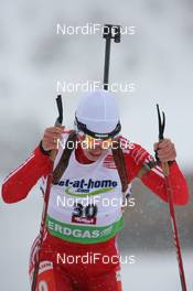 11.12.2009, Hochfilzen, Austria (AUT): Natalia Levtchenkova (MDA), Fischer, Rottefella, Alpina, Swix - IBU world cup biathlon, sprint women, Hochfilzen (AUT). www.nordicfocus.com. © Manzoni/NordicFocus. Every downloaded picture is fee-liable.