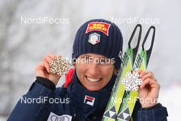 26.02.2009, Liberec, Czech Republic (CZE): Marianna Longa (ITA), Fischer, Salomon, One Way  - FIS nordic world ski championships, cross-country, medals, Liberec (CZE). www.nordicfocus.com. © Hemmersbach/NordicFocus. Every downloaded picture is fee-liable.