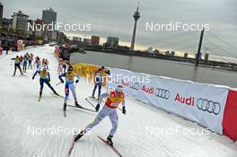06.12.2009, Duesseldorf, Germany (GER): Hanna Falk (SWE), Atomic, Swix  - FIS world cup cross-country, team sprint, Duesseldorf. www.nordicfocus.com. © Felgenhauer/NordicFocus. Every downloaded picture is fee-liable.