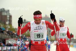 06.12.2009, Duesseldorf, Germany (GER): Christoph Eigenmann (SUI), Rossignol, Rottefella, Exel, adidas, Toko  - FIS world cup cross-country, team sprint, Duesseldorf. www.nordicfocus.com. © Felgenhauer/NordicFocus. Every downloaded picture is fee-liable.
