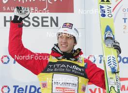 08.02.2009, Willingen, Germany (GER): Gregor Schlierenzauer (AUT), Fischer  - FIS world cup ski jumping, individual HS145, Willingen (GER). www.nordicfocus.com. © Domanski/NordicFocus. Every downloaded picture is fee-liable.
