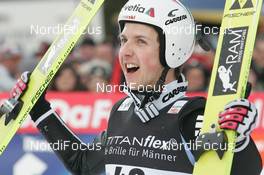 08.02.2009, Willingen, Germany (GER): Simon Ammann (SUI), Fischer, adidas  - FIS world cup ski jumping, individual HS145, Willingen (GER). www.nordicfocus.com. © Domanski/NordicFocus. Every downloaded picture is fee-liable.