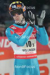 07.02.2009, Willingen, Germany (GER): Matti Hautamaeki (FIN), Atomic  - FIS world cup ski jumping, team HS145, Willingen (GER). www.nordicfocus.com. © Domanski/NordicFocus. Every downloaded picture is fee-liable.