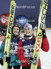14.02.2009, Oberstdorf, Germany (GER): l-r: Harri Olli (FIN), Fischer, Anders Jacobsen (NOR), Fischer - FIS world cup ski jumping, individual HS213, Oberstdorf (GER). www.nordicfocus.com. © Furtner/NordicFocus. Every downloaded picture is fee-liable.
