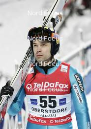 13.02.2009, Oberstdorf, Germany (GER): Matti Hautamaeki (FIN), Atomic - FIS world cup ski jumping, training, Oberstdorf (GER). www.nordicfocus.com. © Furtner/NordicFocus. Every downloaded picture is fee-liable.