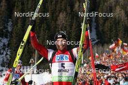 24.01.2010, Antholz, Italy (ITA): Daniel Mesotitsch (AUT), Fischer, Rottefella, Leki - IBU world cup biathlon, pursuit men, Antholz (ITA). www.nordicfocus.com. © Manzoni/NordicFocus. Every downloaded picture is fee-liable.