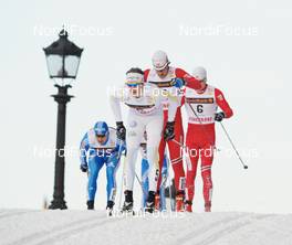 17.03.2010, Stockholm, Sweden (SWE): Jesper Modin (SWE), Fischer, Salomon, Swix, leading a group - FIS world cup cross-country, individual sprint, Stockholm (SWE). www.nordicfocus.com. © Felgenhauer/NordicFocus. Every downloaded picture is fee-liable.
