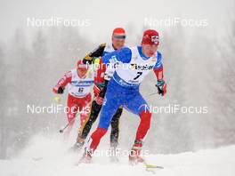 21.03.2010, Falun, Sweden (SWE): Lukas Bauer (CZE), Fischer, Rottefella, Alpina, Swix, Toko, ahead of Tobias Angerer (GER), Rossignol, Rottefella, One Way, adidas  - FIS world cup cross-country, 15km men handicap start, Falun (SWE). www.nordicfocus.com. Â© Felgenhauer/NordicFocus. Every downloaded picture is fee-liable.