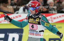 01.01.2010, Garmisch, Germany (GER): Janne Ahonen (FIN), Atomic  - FIS world cup ski jumping, four hills tournament, individual HS140, Garmisch (GER). www.nordicfocus.com. © Domanski/NordicFocus. Every downloaded picture is fee-liable.