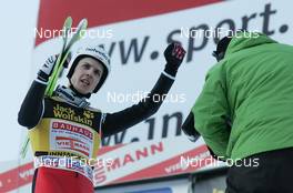 03.01.2010, Innsbruck, Austria (AUT): Simon Ammann (SUI), Fischer, adidas  - FIS world cup ski jumping, four hills tournament, individual HS130, Innsbruck (AUT). www.nordicfocus.com. © Domanski/NordicFocus. Every downloaded picture is fee-liable.