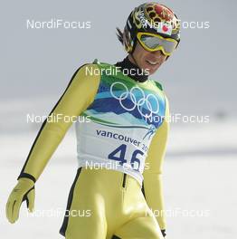 12.02.2010, Whistler, Canada (CAN): Noriaki Kasai (JPN), Fischer  - Olympic Winter Games Vancouver 2010, ski jumping, individual HS106, Whistler (CAN). www.nordicfocus.com. © NordicFocus. Every downloaded picture is fee-liable.