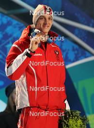 13.02.2010, Whistler, Canada (CAN): Gregor Schlierenzauer (AUT), Fischer  - Olympic Winter Games Vancouver 2010, ski jumping, medals, Whistler (CAN). www.nordicfocus.com. © NordicFocus. Every downloaded picture is fee-liable.