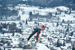 29.12.2010, Oberstdorf, Germany (GER): Andreas Wank (GER); Fischer, flying over Oberstdorf  - FIS world cup ski jumping, four hills tournament, individual HS137, Oberstdorf (GER). www.nordicfocus.com. Â© Felgenhauer/NordicFocus. Every downloaded picture is fee-liable.