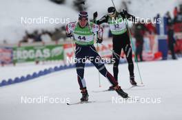 12.02.2011, Fort Kent, United States of America (USA): Jay Hakkinen (USA), Rossignol, Rottefella, Swix, adidas - IBU world cup biathlon, pursuit men, Fort Kent (USA). www.nordicfocus.com. © Manzoni/NordicFocus. Every downloaded picture is fee-liable.