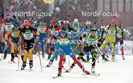 11.12.2011, Hochfilzen, Austria (AUT): women's start - IBU world cup biathlon, relay women, Hochfilzen (AUT). www.nordicfocus.com. © Felgenhauer/NordicFocus. Every downloaded picture is fee-liable.