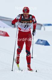 22.01.2011, Otepaeae, Estland (EST): Petter Northug (NOR), Fischer, Rottefella, Alpina, Ski Go, Swix   - FIS world cup cross-country, 15km men, Otepaeae (EST). www.nordicfocus.com. © Hemmersbach/NordicFocus. Every downloaded picture is fee-liable.