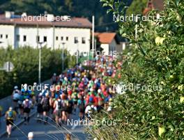 10.09.2011, Latsch, Italy (ITA): start   - Gore Tex Transalpine Run, trail running, 30km, Schlanders (ITA) - Latsch (ITA). www.nordicfocus.com. © NordicFocus. Every downloaded picture is fee-liable.