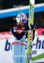 06.02.2011, Oberstdorf, Germany (GER): disappointed Bjoern Einar Romoeren (NOR), Fischer, hits himself with the skis  - FIS world cup ski jumping, team HS213, Oberstdorf (GER). www.nordicfocus.com. © Laiho/NordicFocus. Every downloaded picture is fee-liable.