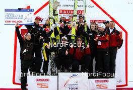 06.02.2011, Oberstdorf, Germany (GER): the winner of the overall team tour, team Austria  - FIS world cup ski jumping, team HS213, Oberstdorf (GER). www.nordicfocus.com. © Laiho/NordicFocus. Every downloaded picture is fee-liable.