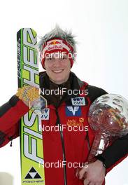 20.03.2011, Planica, Slovenia (SLO): Overall World Cup Winner Thomas Morgenstern (AUT), Fischer  - FIS world cup ski jumping final, cups, Planica (SLO). www.nordicfocus.com. © Hemmersbach/NordicFocus. Every downloaded picture is fee-liable.