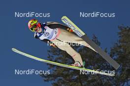 20.03.2011, Planica, Slovenia (SLO): Tom Hilde (NOR), Fischer with a false mustache - FIS world cup ski jumping final, individual HS215, Planica (SLO). www.nordicfocus.com. © Hemmersbach/NordicFocus. Every downloaded picture is fee-liable.