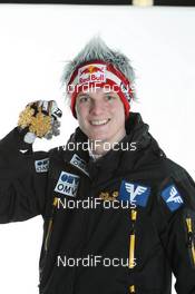 03.03.2011, Oslo, Norway (NOR): Thomas Morgenstern (AUT), Fischer  - FIS nordic world ski championships, ski jumping, medals, Oslo (NOR). www.nordicfocus.com. © Hemmersbach/NordicFocus. Every downloaded picture is fee-liable.