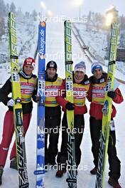 26.11.2011, Kuusamo, Finland (FIN): Team Austria - FIS world cup ski jumping, team HS142, Kuusamo (FIN). www.nordicfocus.com. © Felgenhauer/NordicFocus. Every downloaded picture is fee-liable.