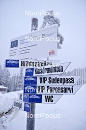 25.11.2011, Kuusamo, Finland (FIN): signs around Ruka ski stadium - FIS world cup ski jumping, training, Kuusamo (FIN). www.nordicfocus.com. © Felgenhauer/NordicFocus. Every downloaded picture is fee-liable.