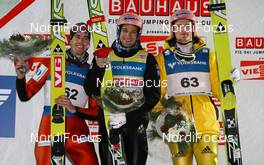 04.12.2011, Lillehammer, Norway (NOR): (l-r) Anders Bardal (NOR), Fischer, Andreas Kofler (AUT), Fischer and Severin Freund (GER), Fischer  - FIS world cup ski jumping, individual HS138, Lillehammer (NOR). www.nordicfocus.com. Â© Laiho/NordicFocus. Every downloaded picture is fee-liable.