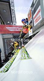 30.12.2011, Oberstdorf, Germany (GER): Denis Kornilov (RUS), Fischer, preparing to start - FIS world cup ski jumping, four hills tournament, individual HS137, Oberstdorf (GER). www.nordicfocus.com. © Felgenhauer/NordicFocus. Every downloaded picture is fee-liable.