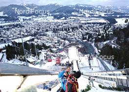 30.12.2011, Oberstdorf, Germany (GER): beautiful view over Oberstdorf seen from jumping hill - FIS world cup ski jumping, four hills tournament, individual HS137, Oberstdorf (GER). www.nordicfocus.com. © Felgenhauer/NordicFocus. Every downloaded picture is fee-liable.