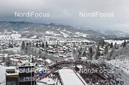 30.12.2011, Oberstdorf, Germany (GER): Schattenberg venue seen from above - FIS world cup ski jumping, four hills tournament, individual HS137, Oberstdorf (GER). www.nordicfocus.com. © Felgenhauer/NordicFocus. Every downloaded picture is fee-liable.