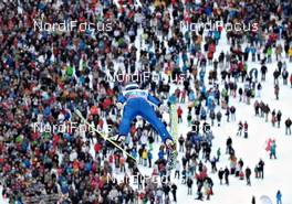 01.01.2012, Garmisch, Germany (GER): Vladimir Zografski (BUL), Fischer - FIS world cup ski jumping, four hills tournament, individual HS140, Garmisch (GER). www.nordicfocus.com. © Felgenhauer/NordicFocus. Every downloaded picture is fee-liable.
